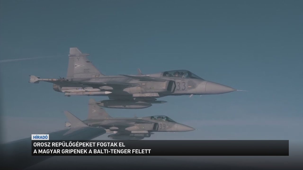 Orosz repülőgépeket fogtak el a magyar Gripenek a Balti tenger felett