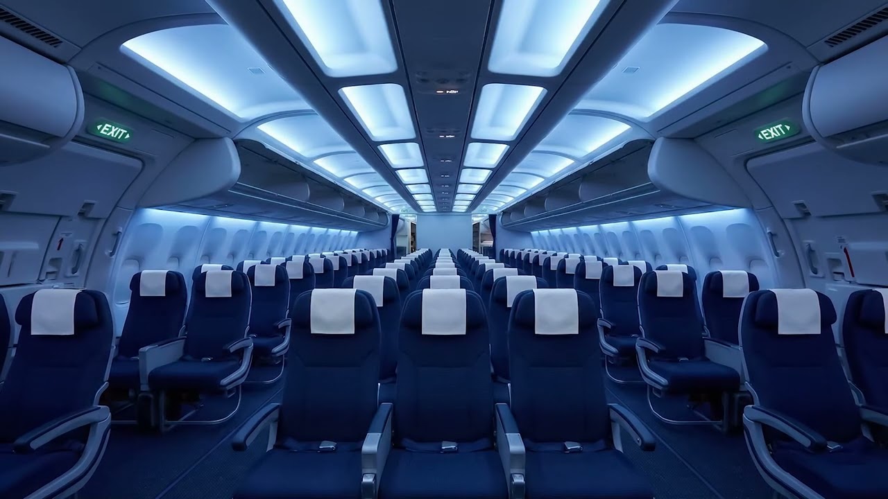 8 Hour Aeroplane Cabin Cozy Noise for Deep Sleep, Relaxation, Study and Peaceful Travel Ambience