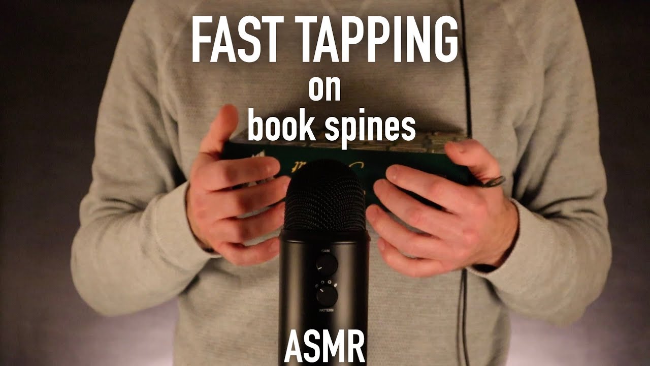ASMR Fast And Tingly Tapping On Book Spines (No Talking)