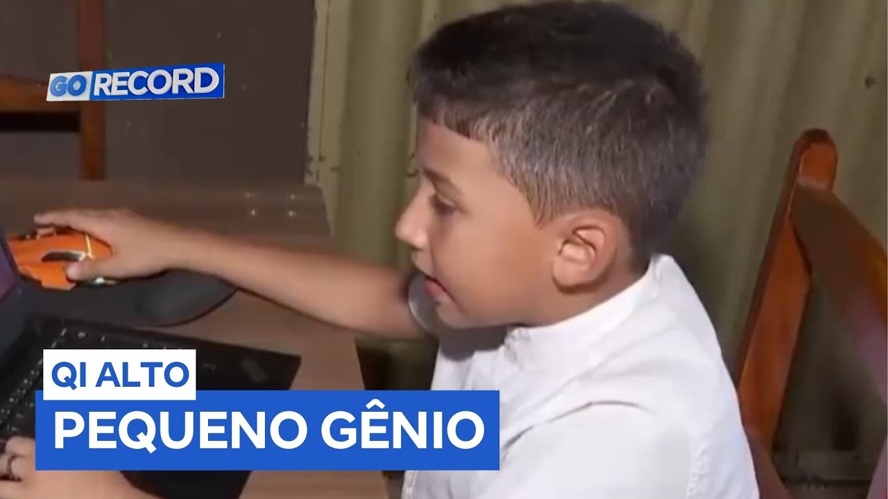 Menino-prod&iacute;gio de 9 anos impressiona com intelig&ecirc;ncia acima da m&eacute;dia