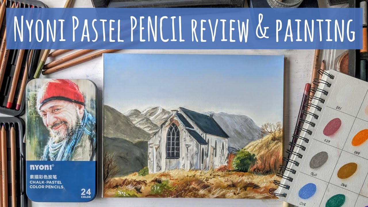 Lightswish Nyoni Chalk Pastel Pencils Review & Painting (With Unison & Rembrandt Soft Pastels)