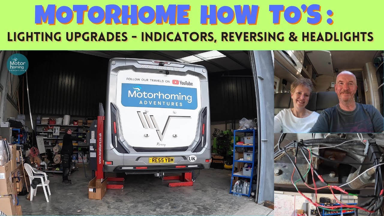 Motorhome How To's :  Motorhome Lighting Upgrades - Improved Safety and Visibility :))