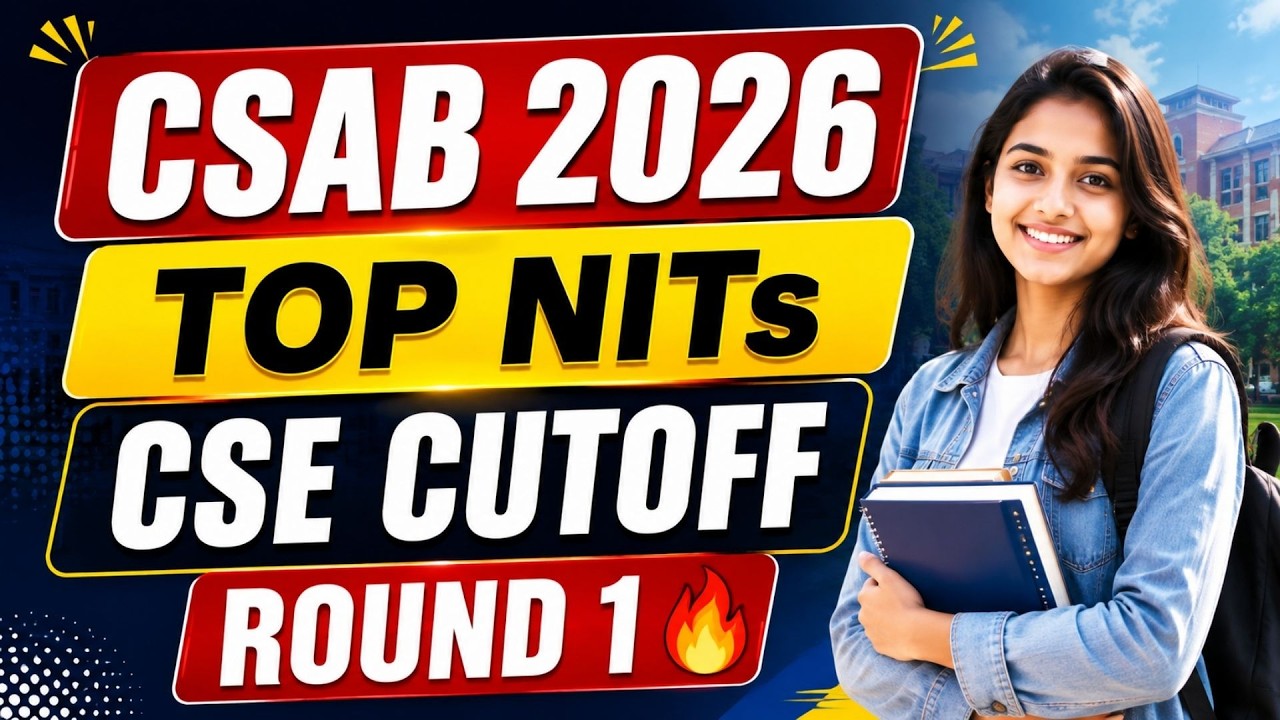 CSAB 2026 TOP NITs CSE Cutoff | Round 1 Closing Rank 2026|NIT CSE Cutoff 🔥#csabcounselling#csab2026