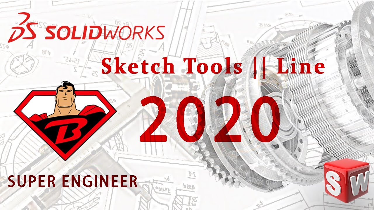 3)Sketch Tool || Lines || SOLIDWORKS 2020 || عربى