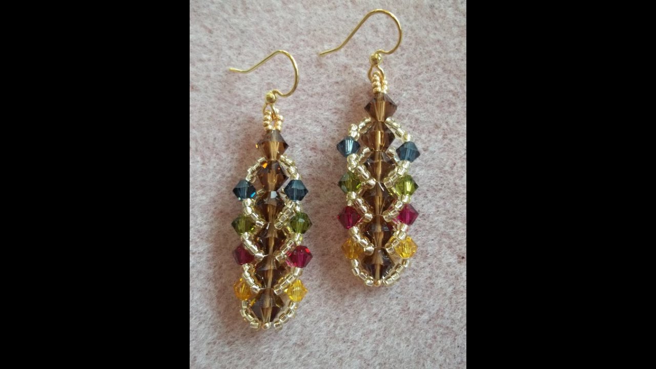 Flat Spiral Stitch Earrings