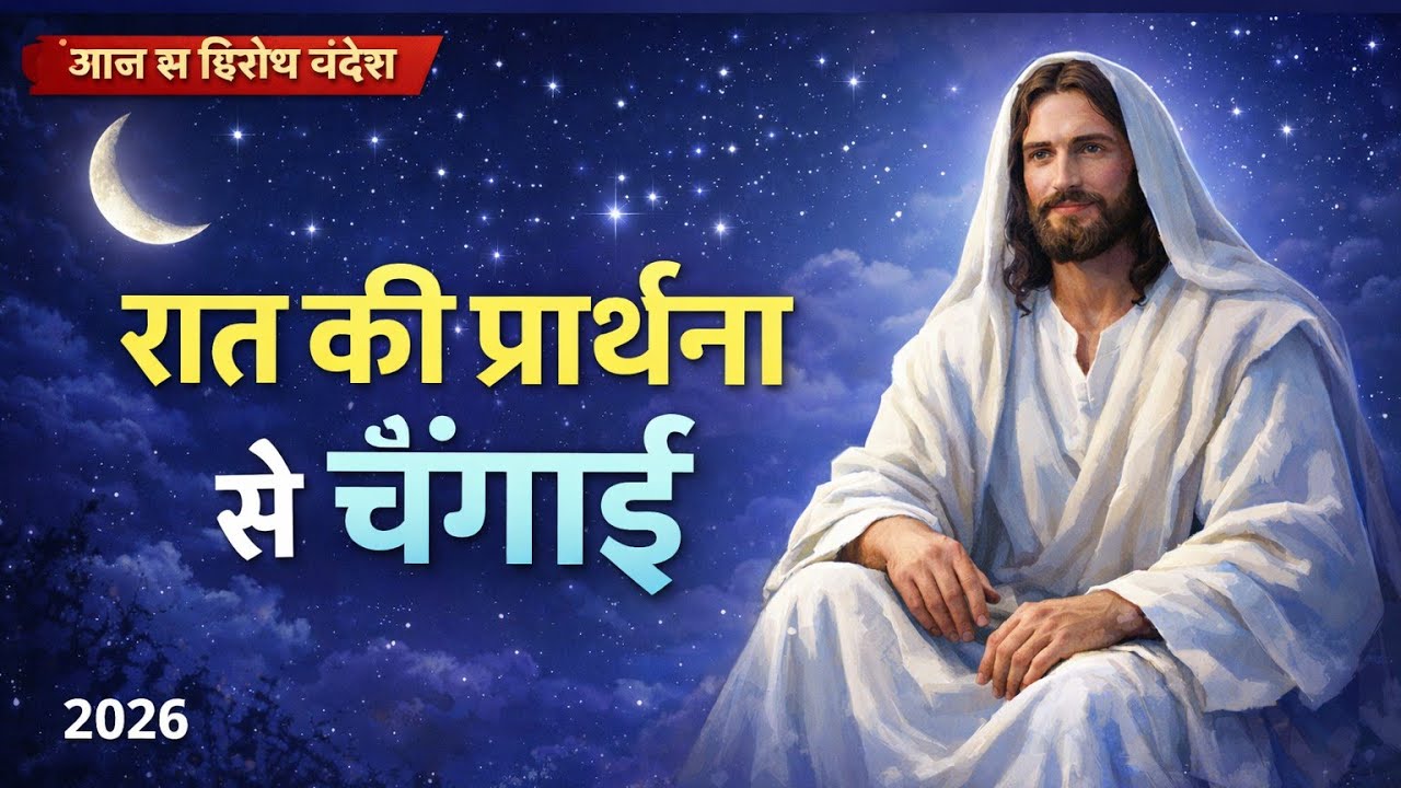रात की प्रार्थना | यीशु पिता परमेश्वर से चंगाई के लिए शक्तिशाली प्रार्थना 🙏✨ | 01-03-2026