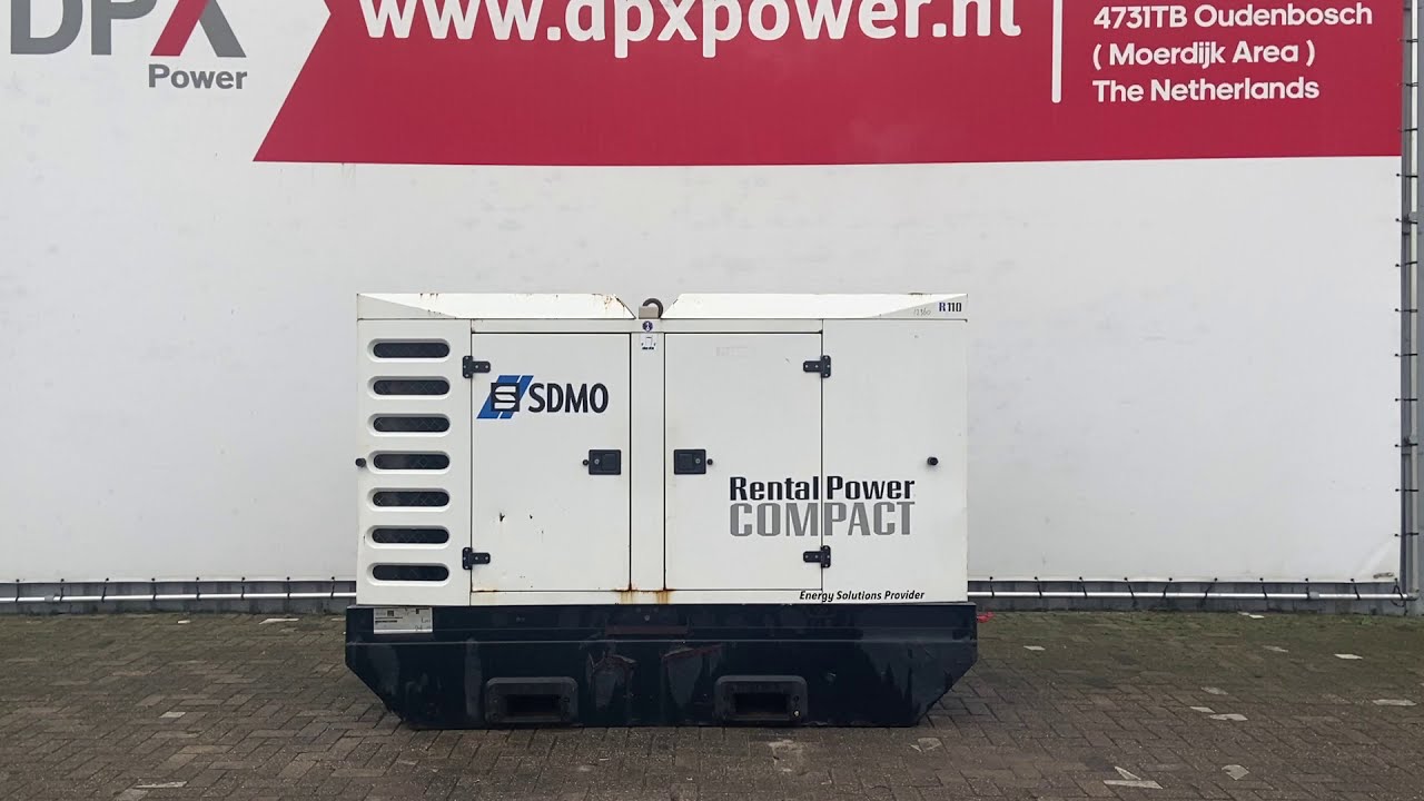 DPX Power: SDMO R110C3 - John Deere - Stage IIIA - Generator Set - DPX-12360