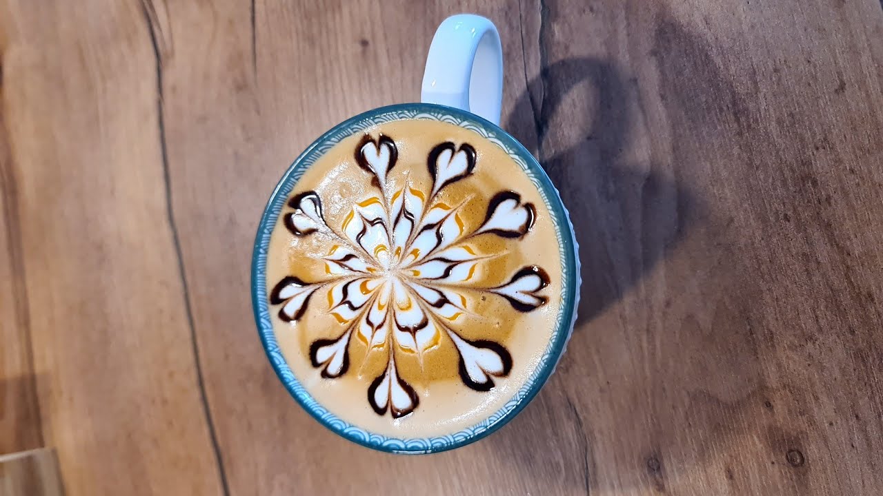 easy latte art at home ❤️