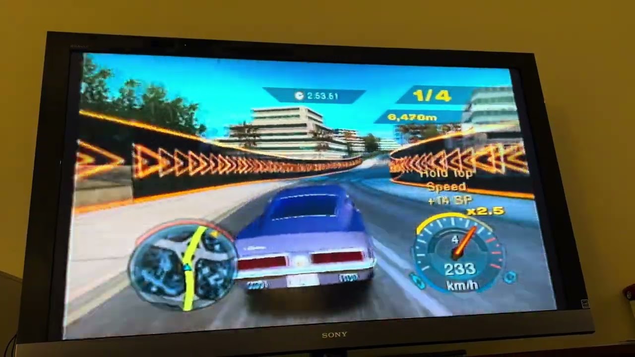 Need For Speed Undercover PS2 Timed Circuit Silver 14,978 Meters 