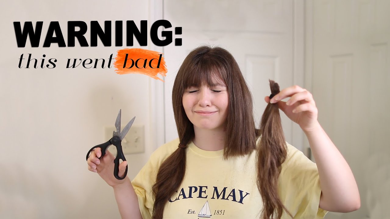 impulsively cutting off my hair with kitchen scissors