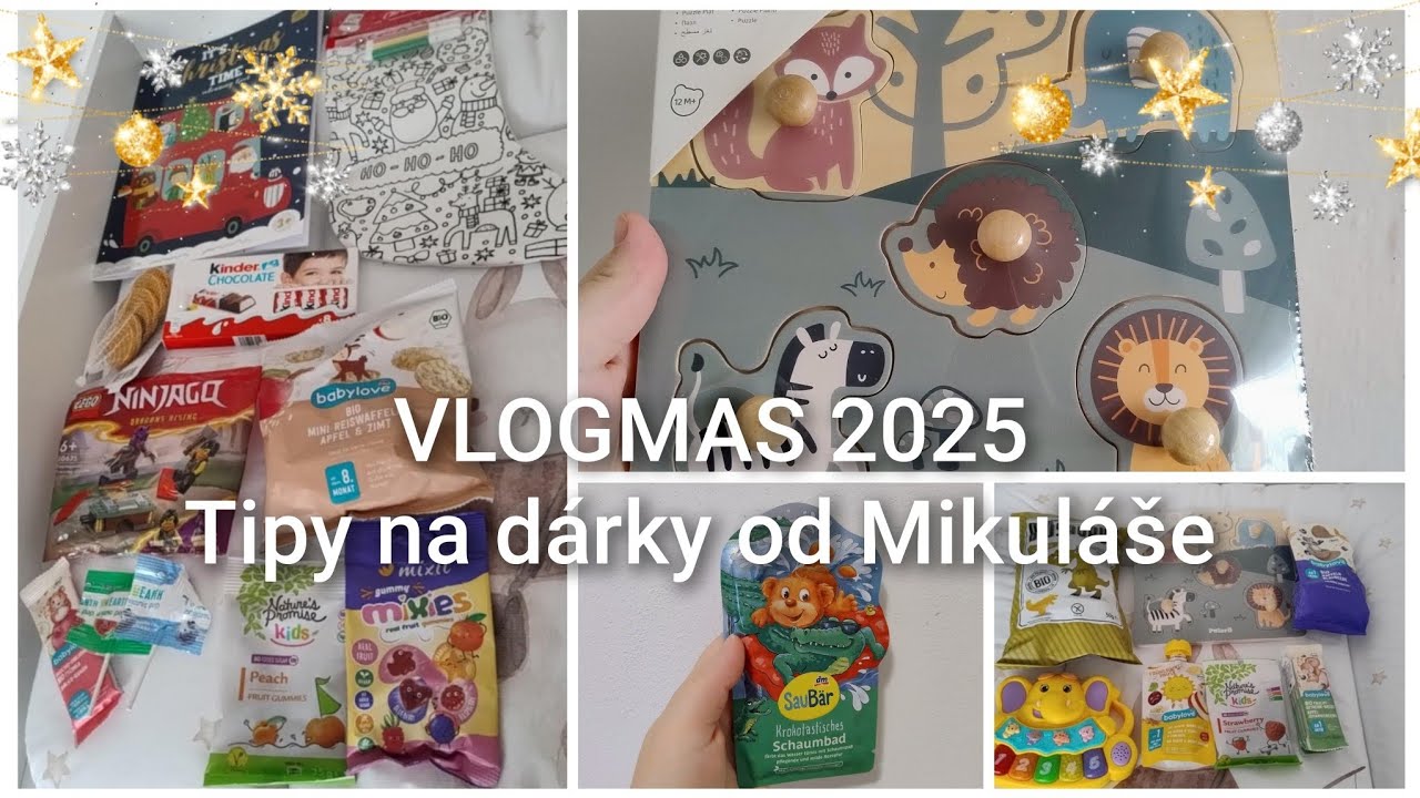 VLOGMAS 2025 #3 tipy na dárky od Mikuláše, těsto na sádlové cukroví 