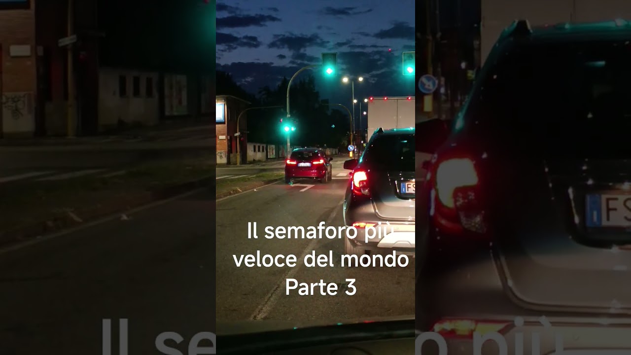 Il semaforo piu' veloce del mondo parte 3 #milano #italy #semaforo