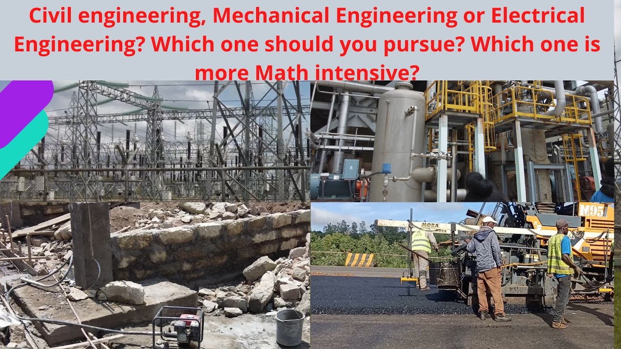 How to choose between Electrical, Civil engineering or Building technology or Mechanical engineering