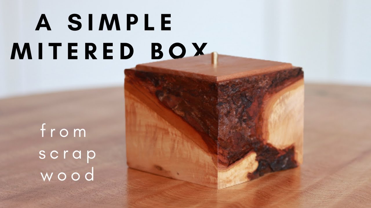 Live Edge Mitered Box From Scraps