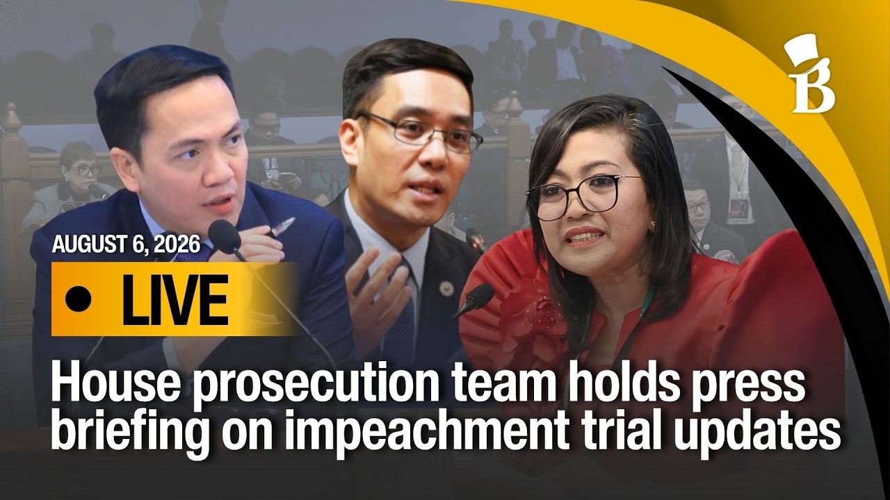 LIVE: House prosecution team holds press briefing on impeachment trial updates | Aug 6, 2026