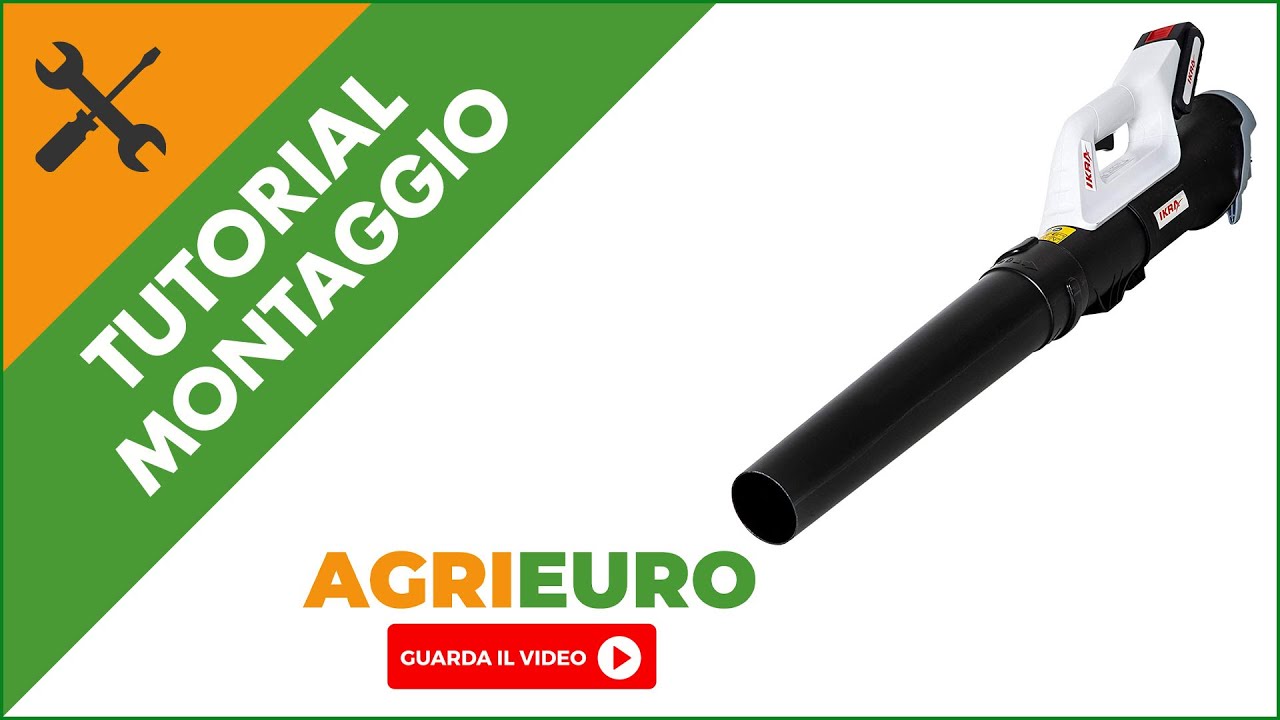 Soffiatore a batteria IKRA ICB 20 20V: come montare il prodotto