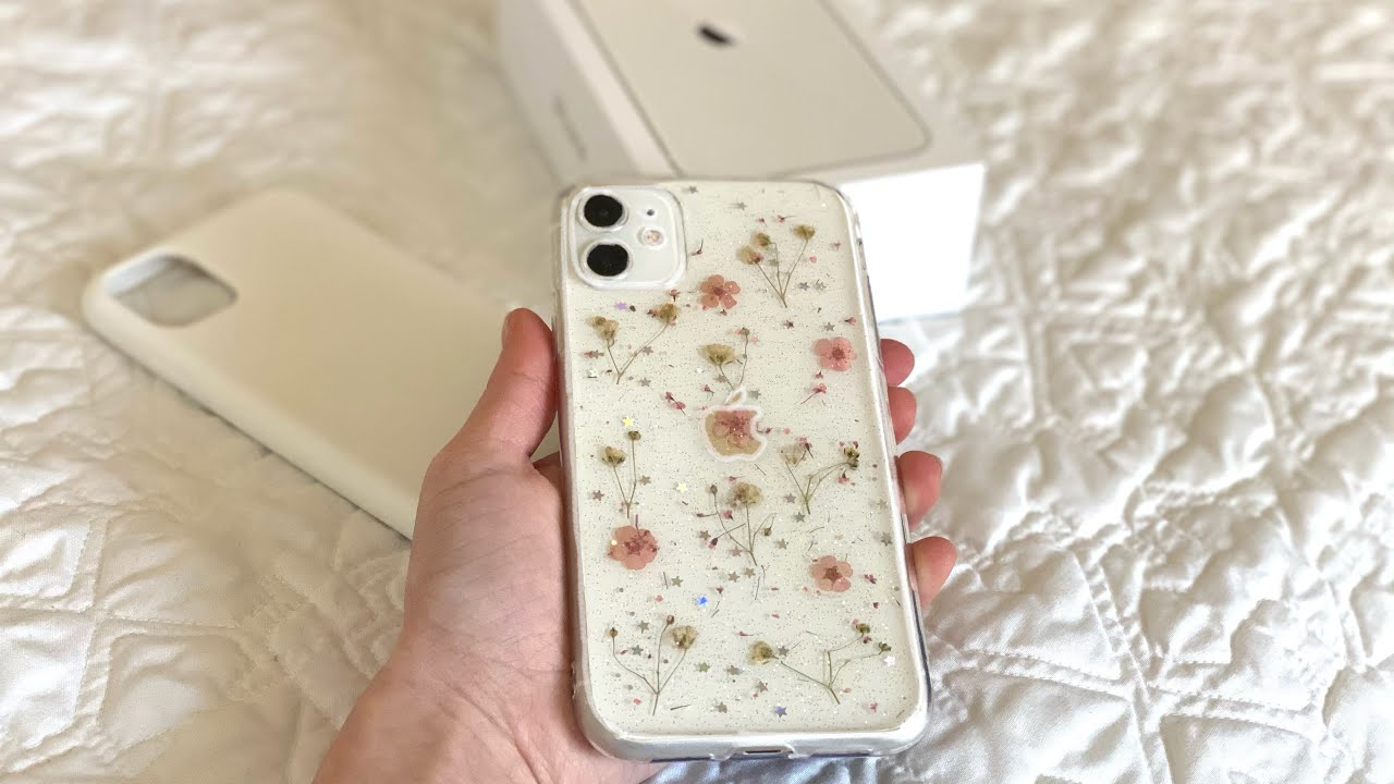 Unboxing White iPhone 11 and Cute Cases(aesthetic)✨ | links in description |