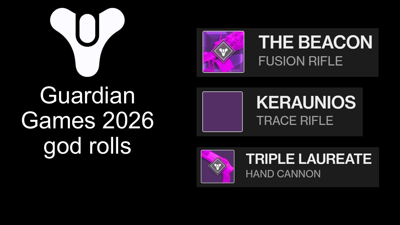 Guardian Games Weapons