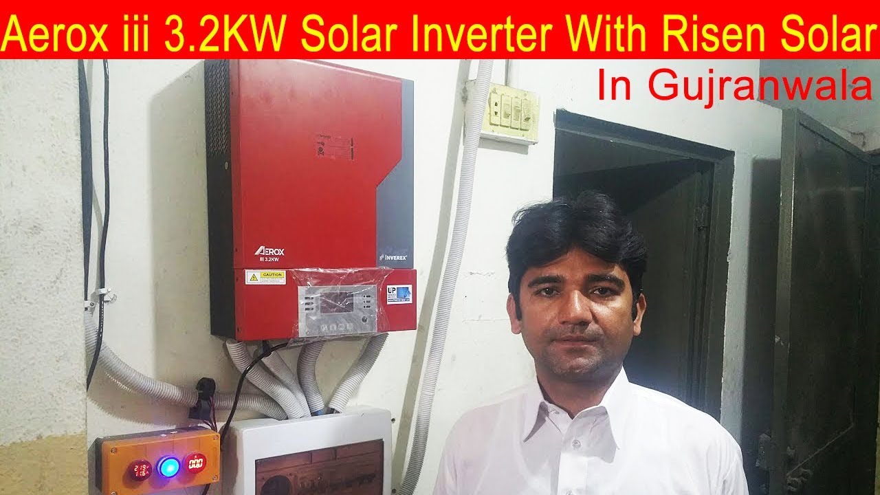 Aerox iii 3.2kw Solar Inverter With Risen 325w Solar Panels in Gujranwal.
