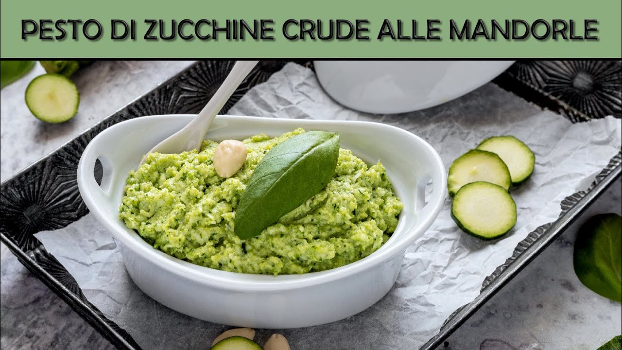 Pesto di zucchine crude alle mandorle