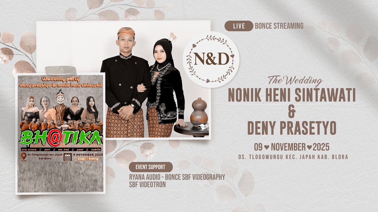 ⭕LIVE BHATIKA NADA CAMPURSARI - WEDDING PARTY NONIK & DENY - TLOGOWUNGU JAPAH BLORA 2025