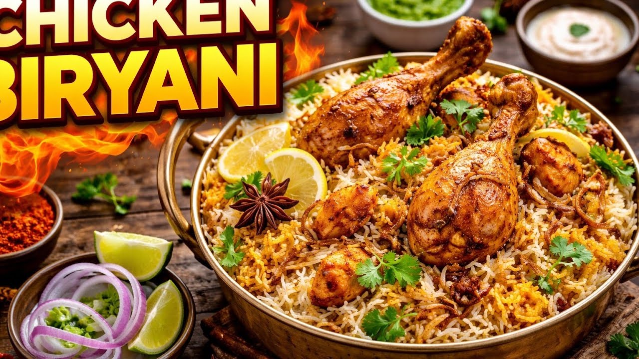 Chicken Biryani Recipe | Perfect Dum Biryani Ghar Par Banaye 🍗🔥