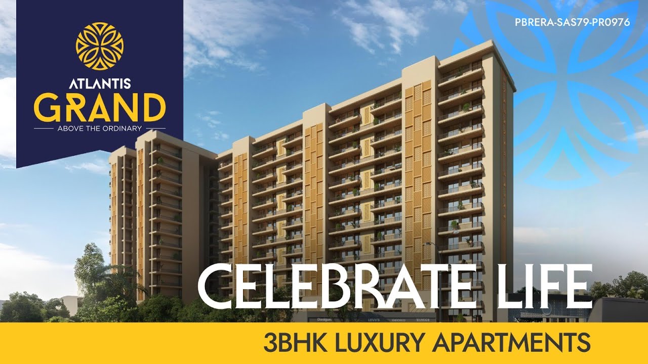 ATLANTIS GRAND ZIRAKPUR | 3BHK Luxury Apartment Walkthrough | Celebrate Life