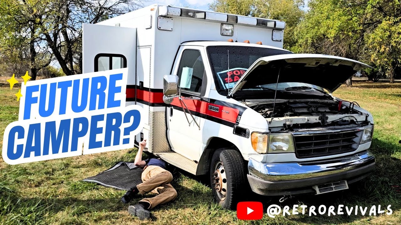 Из машины скорой помощи в кемпер? Осматриваем Ford E350 Powerstroke!