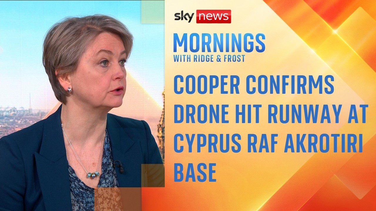 Foreign secretary confirms drone hit runway at Cyprus RAF base