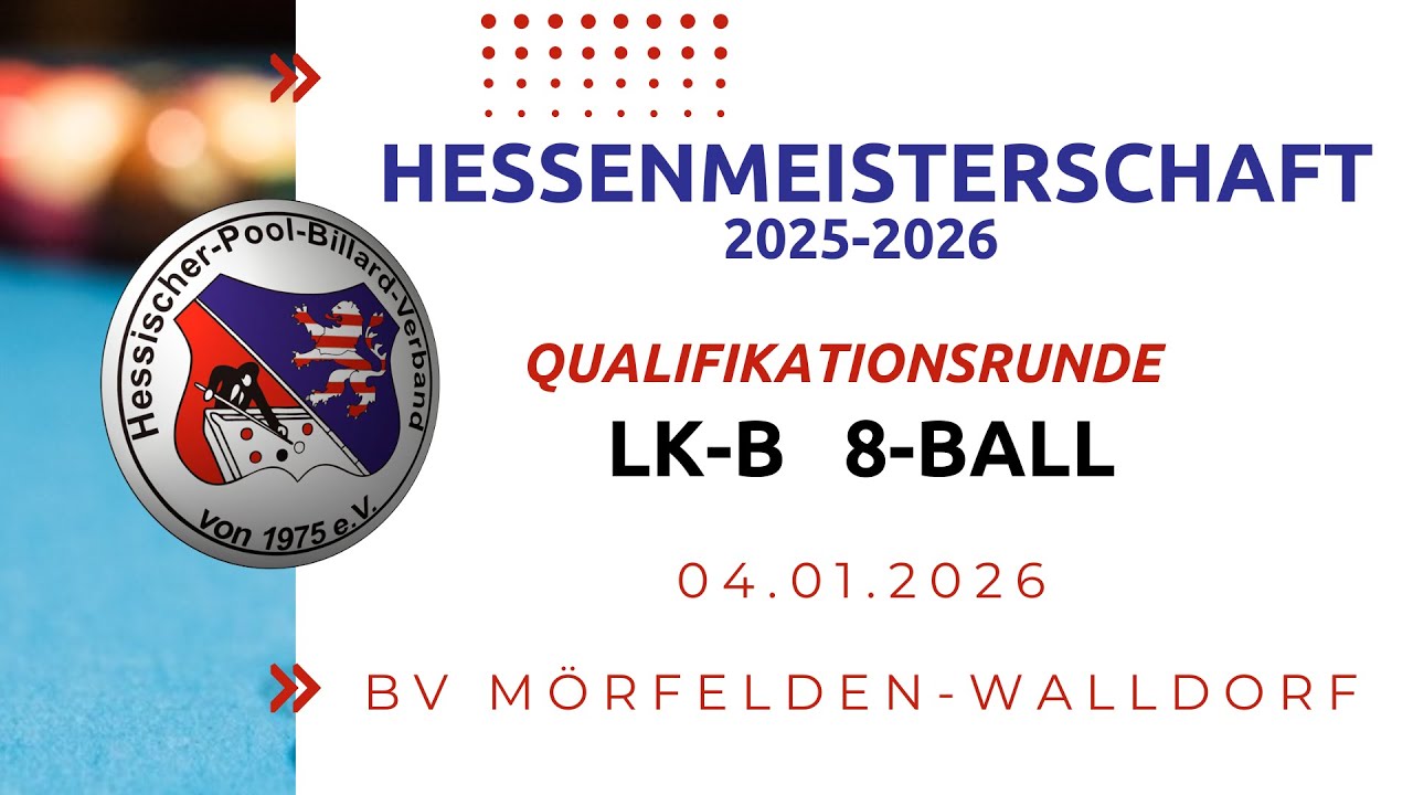 LK-B 8 Ball Herren BV Mörfelden-Walldorf 04.01.2026