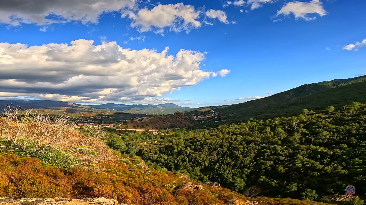 Panorama au cœur de la montagne de la vallée de Tavignano (tavignanu) a Corte en haute Corse