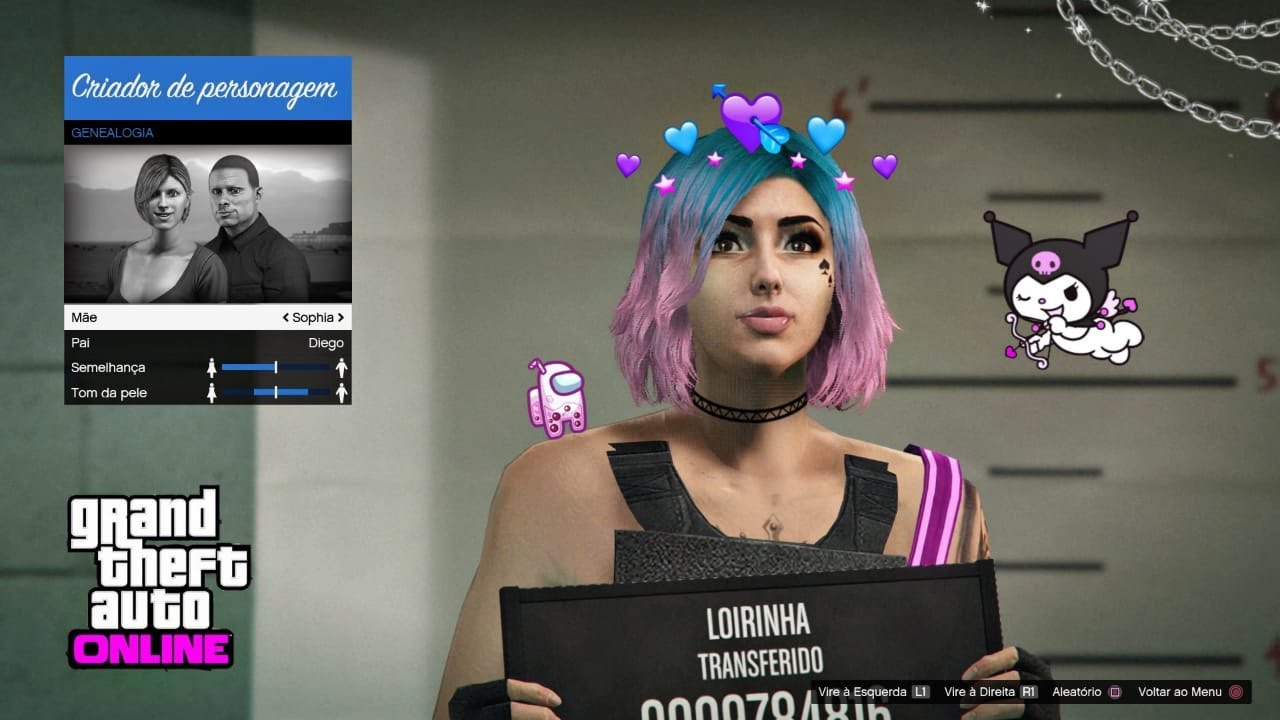 TUTORIAL PERSONAGEM FEMININA ♡ | GTA ONLINE