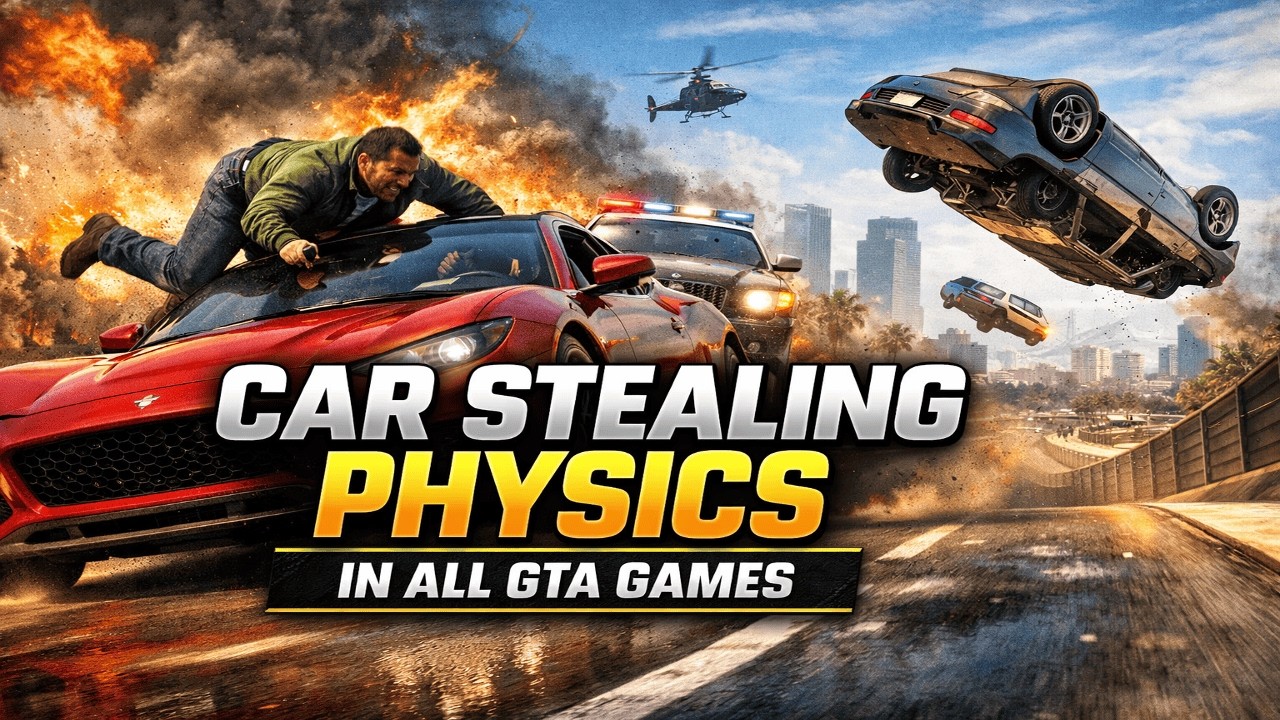 Car Stealing Physics Evolution in All GTA Games (GTA 3 to GTA 5)