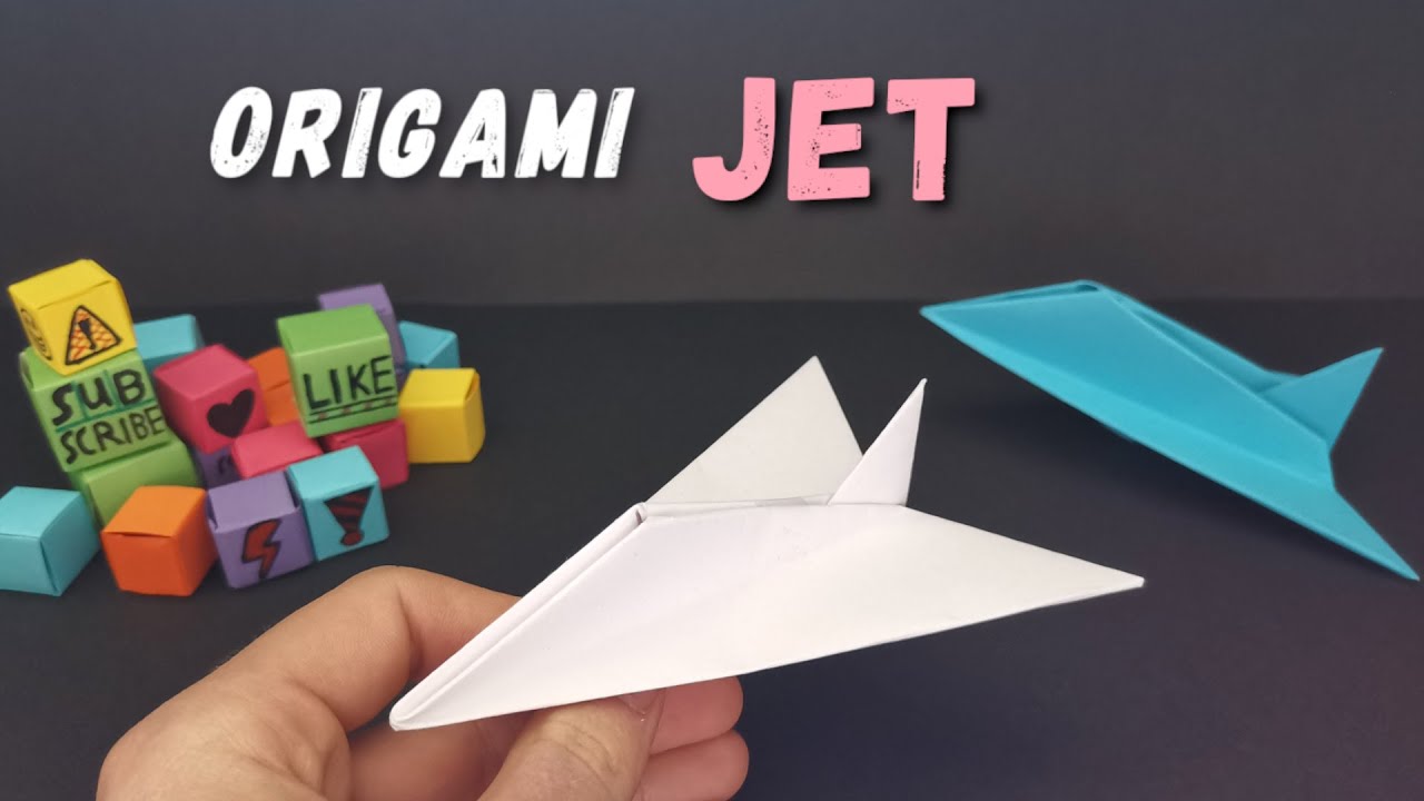 Origami Jet🛩️ | einfacher Papierflieger | Wie man einen coolen Origami Jet in 4 Minuten bastelt