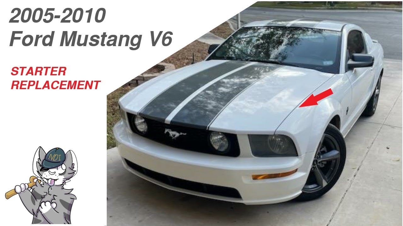 2005 - 2010 Ford Mustang V6 starter replacement