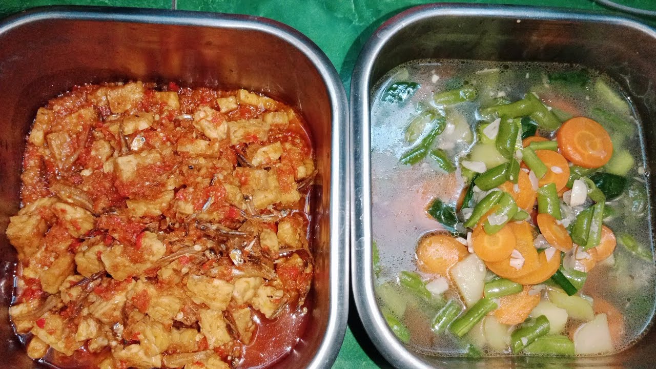 Sayur seger dan sambal teri tempe 