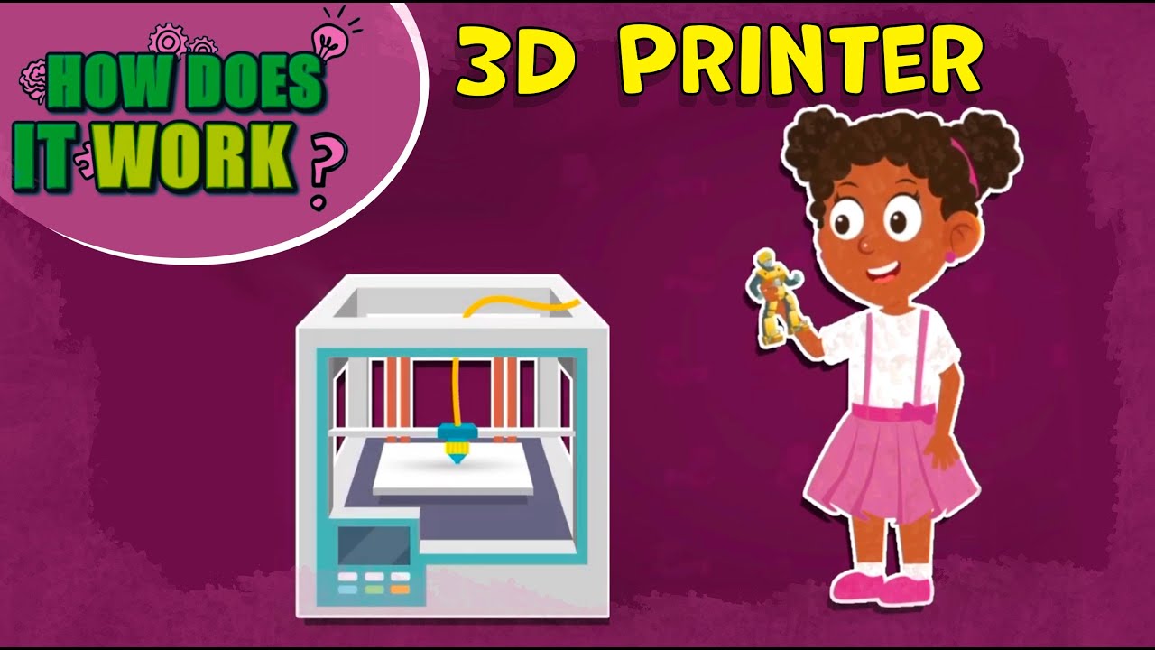 How Does it work: 3D Printer | 3D Printers Facts for Kids | Fun Facts about 3D Printers | Technology