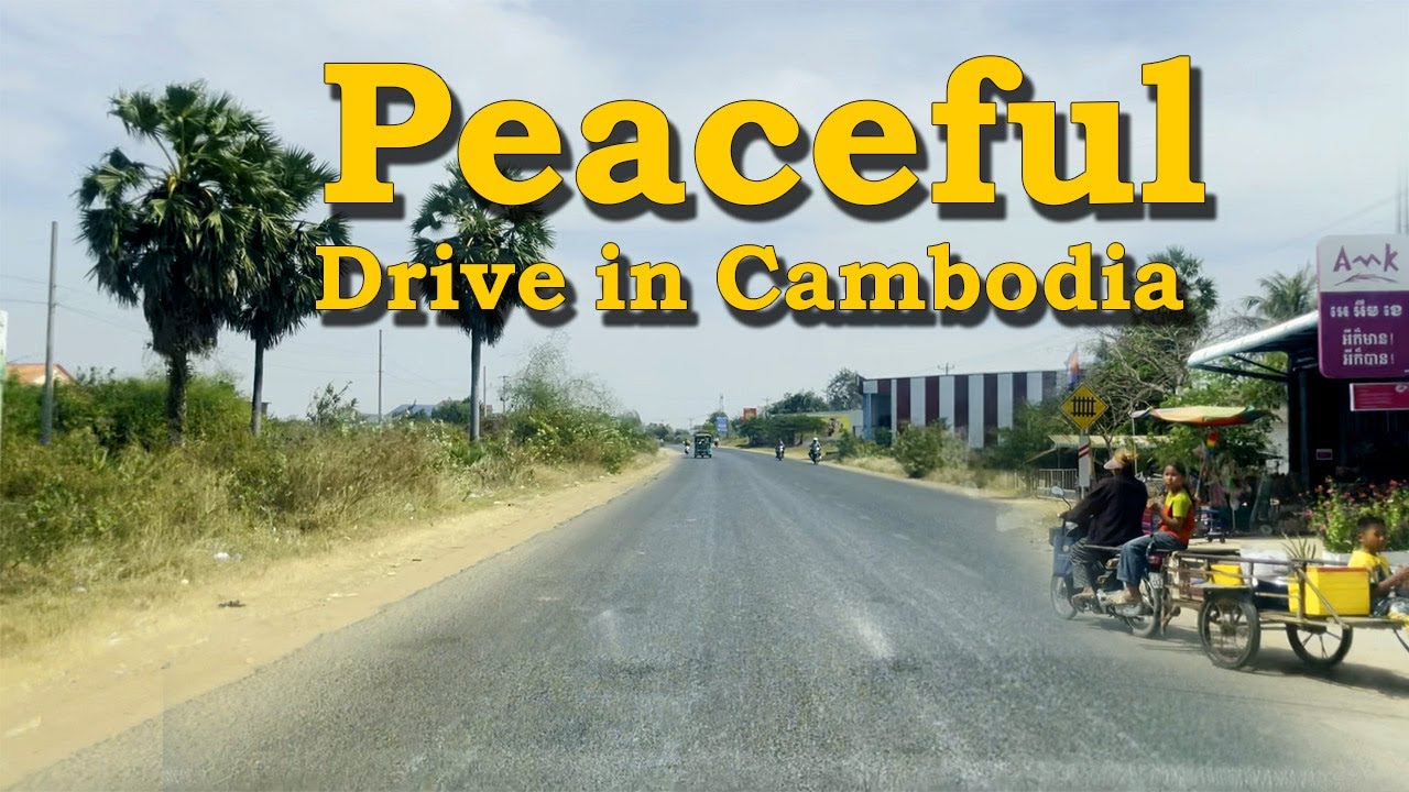 Morning Drive in Cambodia | Real Countryside Road View