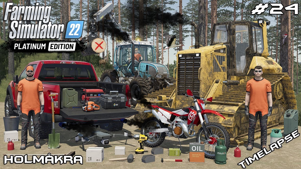 BUILDING NEW LOGGING SITE FOR A YARDER | Forestry ON Holmakra | Farming Simulator 22 | Episode 24