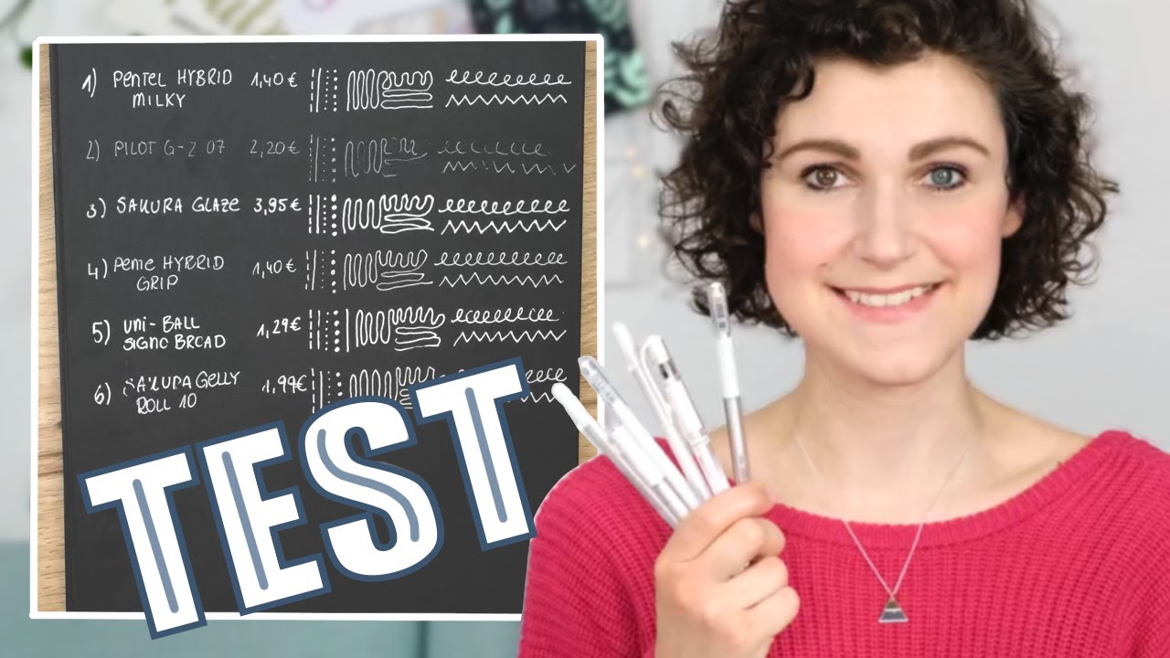 Bullet Journal Stifte Test - Welcher WEIßE GELROLLER ist am besten?
