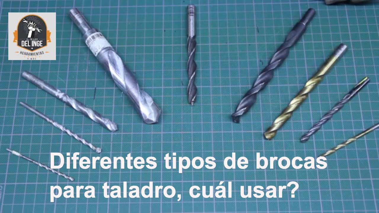 Diferentes tipos de brocas para taladro - cual usar
