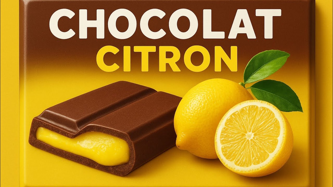 Tablette de chocolat maison au c&oelig;ur fondant ultra gourmand🍋