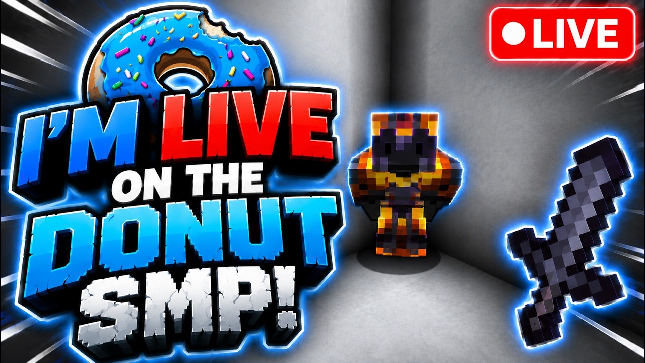 🔴Donut smp live🔴 1B Loot Drop, Base Rating and having fun join up!!!!