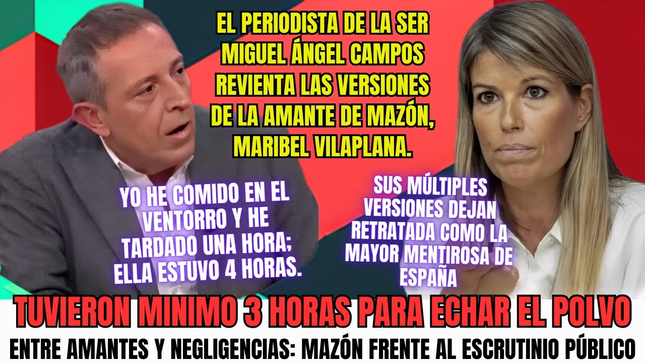 &ldquo;Amor, mentiras y pol&iacute;tica la verdad detr&aacute;s de Maz&oacute;n y Vilaplana&rdquo;