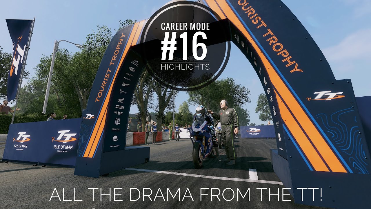 All Drama From The TT! Highlights- Supersport Career Mode #16- TT Isle of Man: Ride on the Edge 3