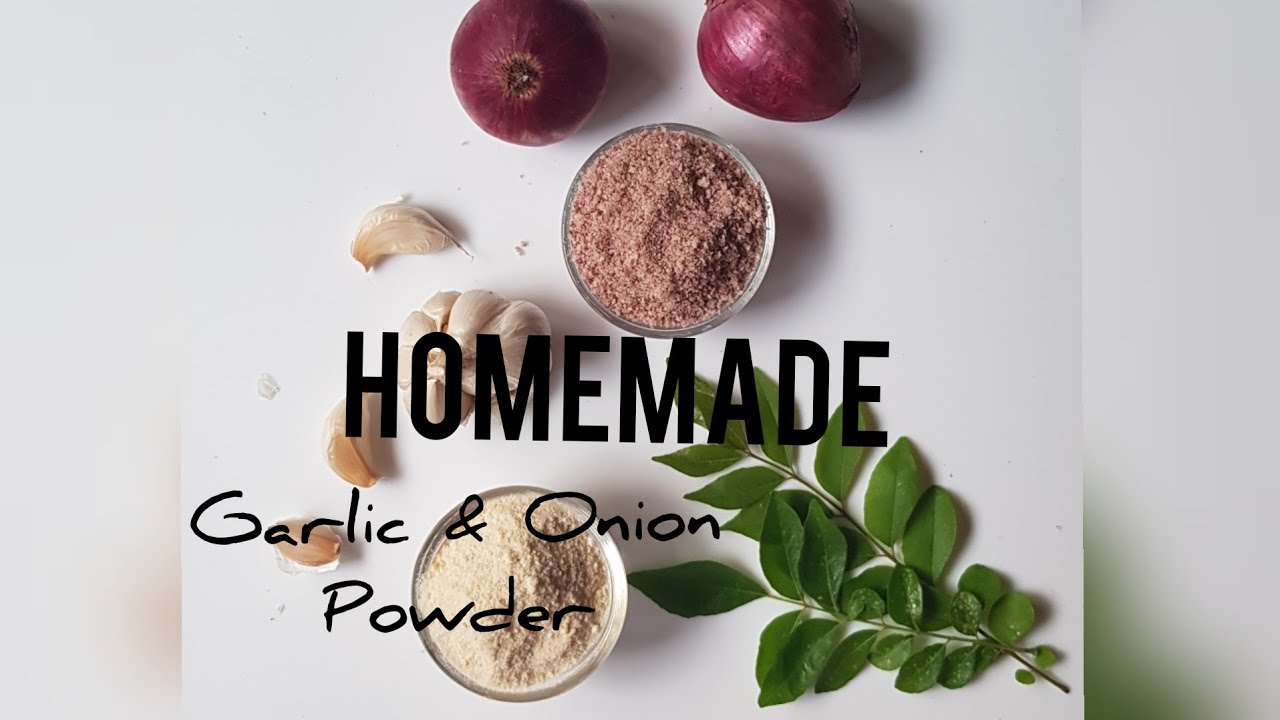 Homemade garlic and onion powder