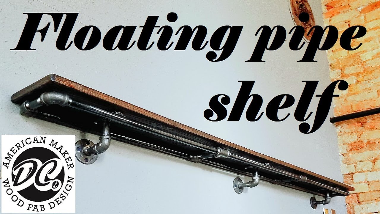 PLUMBING PIPE SHELF. EASY PROJECT!