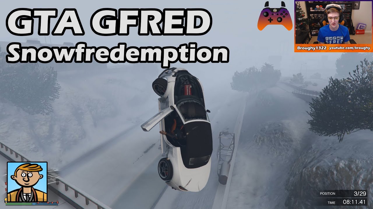 Snowfredemption (The Greatest Race) - GTA 5 Gfred №3