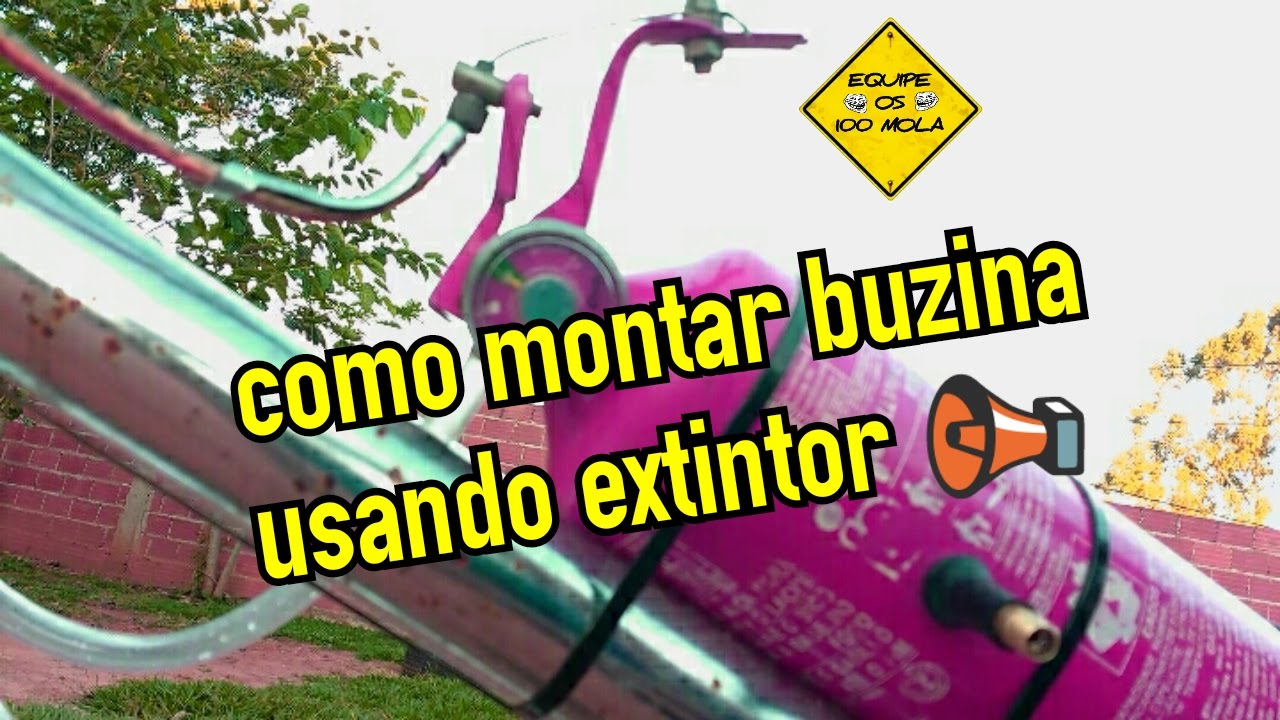 🔴Vlog7- Como montar buzina usando extintor (colocando a válvula)