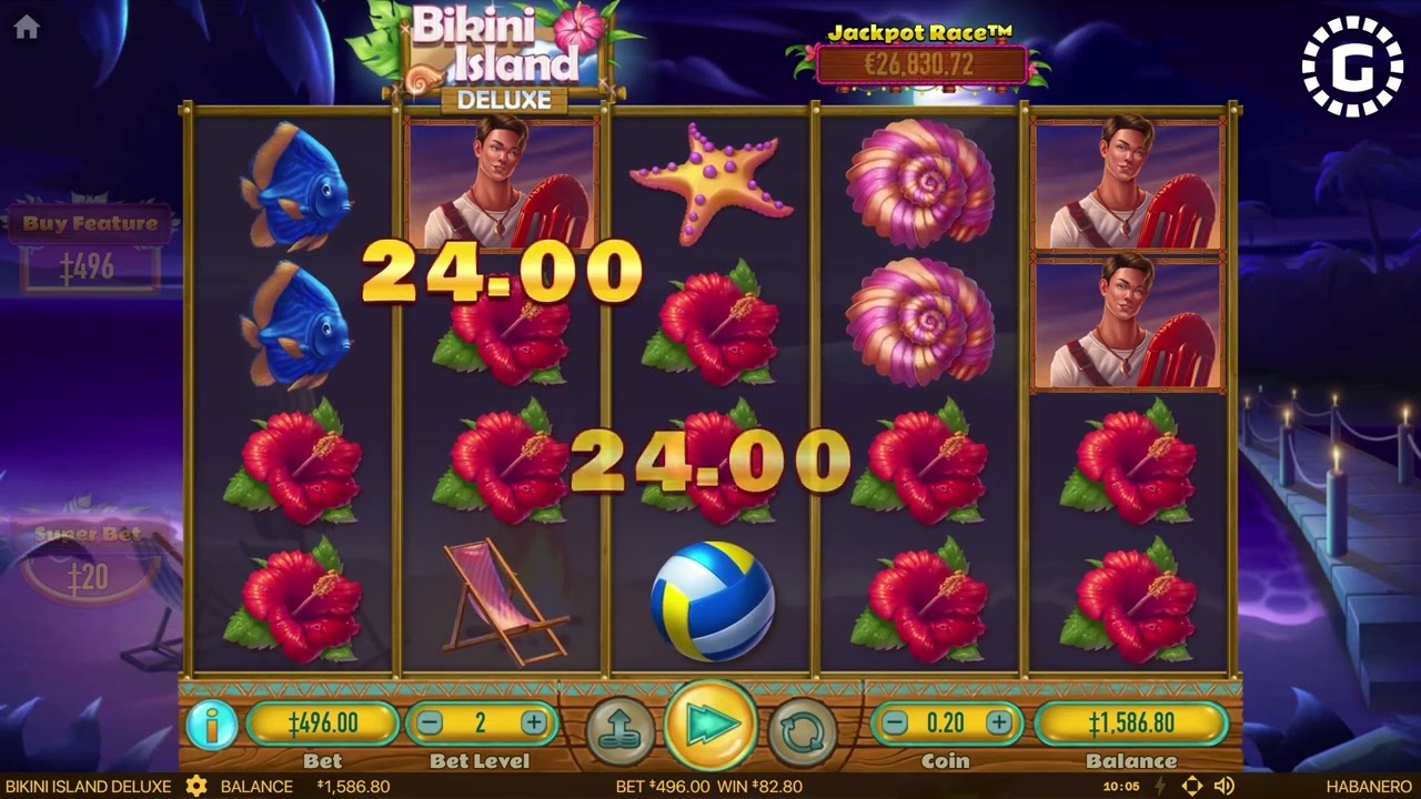 Bikini Island Deluxe by Habanero Video Review | GamblerID